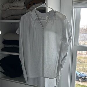 Madewell Pinstripe Short Sleeve Shirt